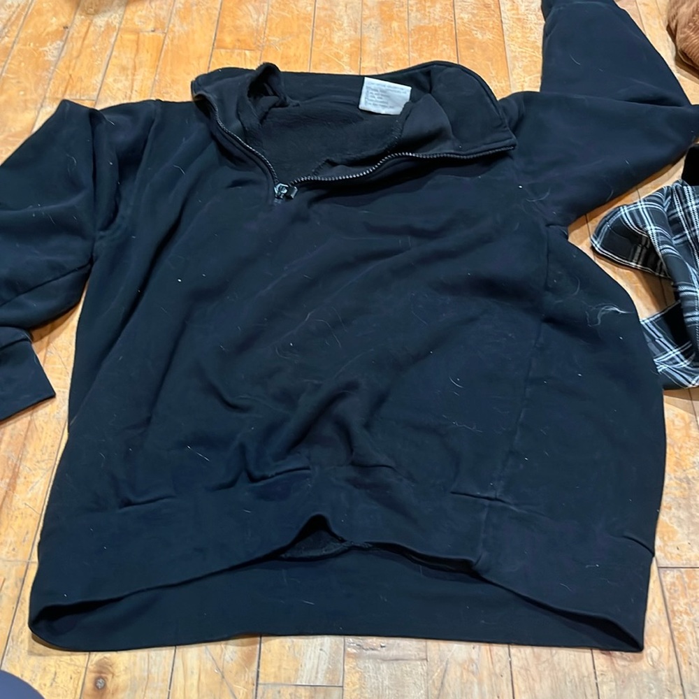 black quarter zip